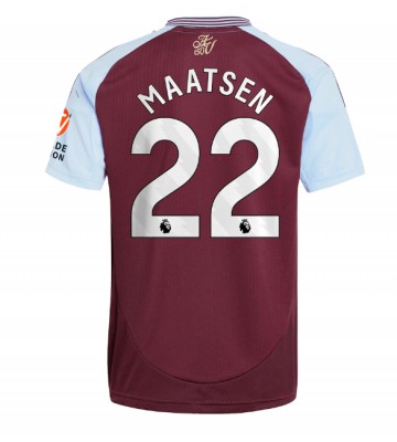 Aston Villa Ian Maatsen #22 Hemmatröja 2024-25 Kortärmad